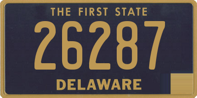 DE license plate 26287