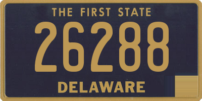 DE license plate 26288