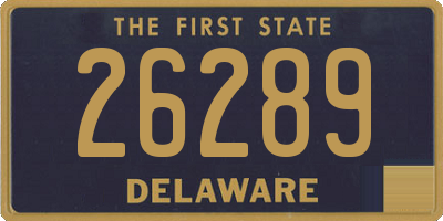 DE license plate 26289