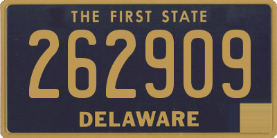 DE license plate 262909