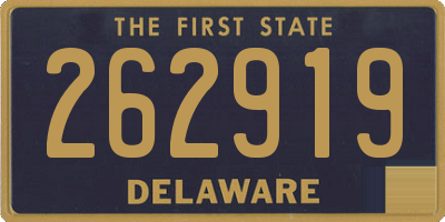 DE license plate 262919