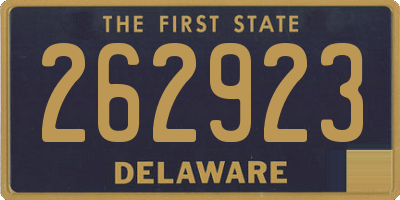 DE license plate 262923