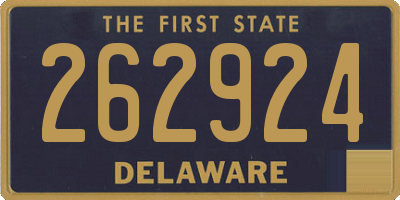DE license plate 262924