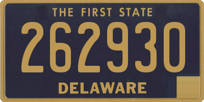 DE license plate 262930