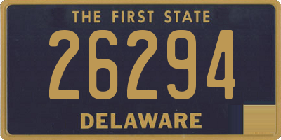 DE license plate 26294