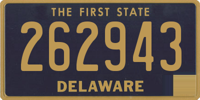 DE license plate 262943
