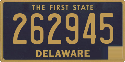 DE license plate 262945
