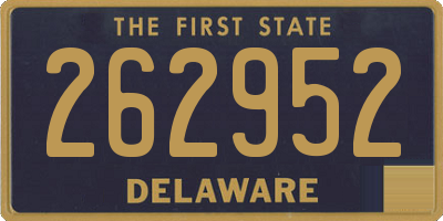 DE license plate 262952