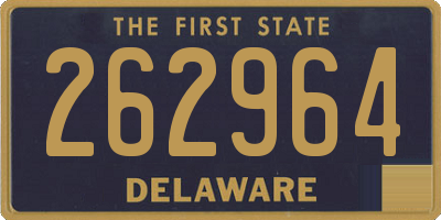 DE license plate 262964