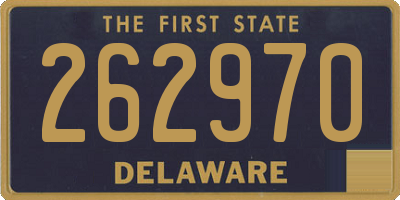 DE license plate 262970