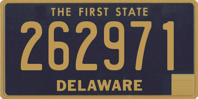 DE license plate 262971