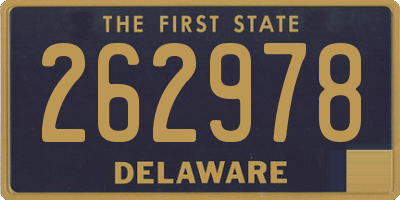 DE license plate 262978
