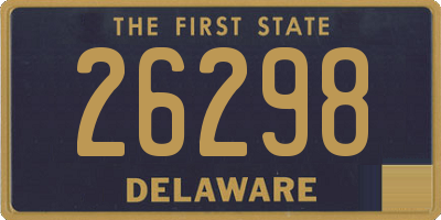 DE license plate 26298