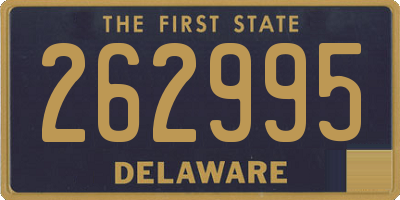 DE license plate 262995