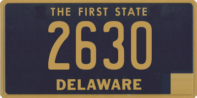 DE license plate 2630