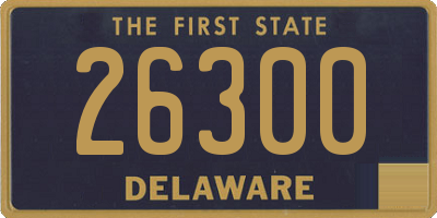 DE license plate 26300