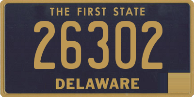 DE license plate 26302