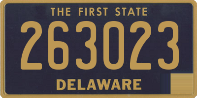 DE license plate 263023
