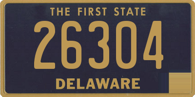 DE license plate 26304