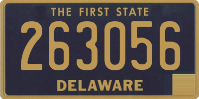 DE license plate 263056