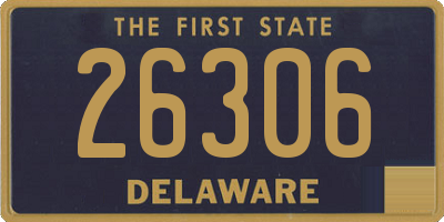 DE license plate 26306