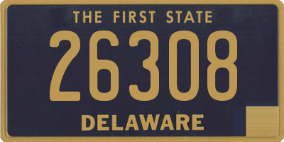 DE license plate 26308