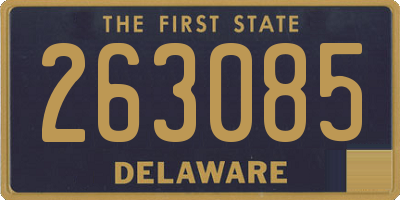 DE license plate 263085