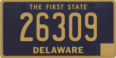 DE license plate 26309