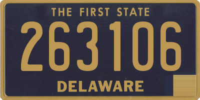 DE license plate 263106