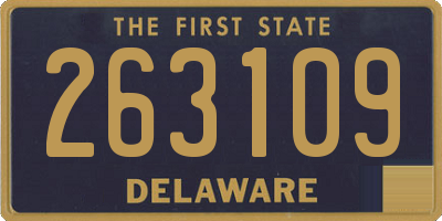 DE license plate 263109