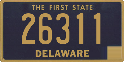 DE license plate 26311