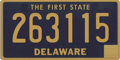DE license plate 263115