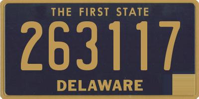 DE license plate 263117