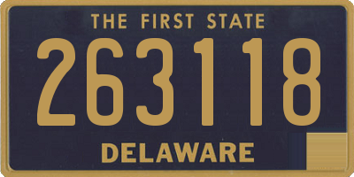 DE license plate 263118