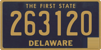 DE license plate 263120