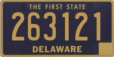 DE license plate 263121