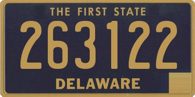 DE license plate 263122