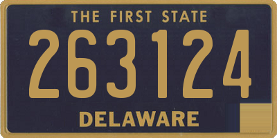 DE license plate 263124