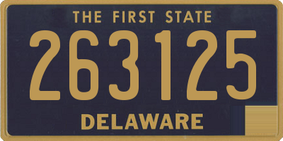 DE license plate 263125