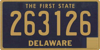 DE license plate 263126