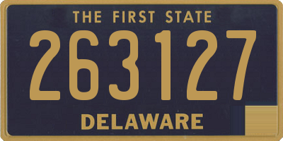 DE license plate 263127