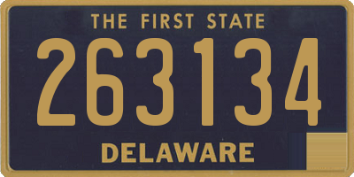 DE license plate 263134