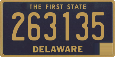 DE license plate 263135