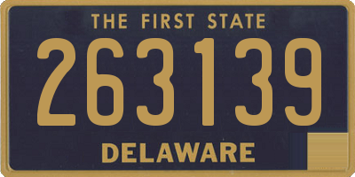 DE license plate 263139