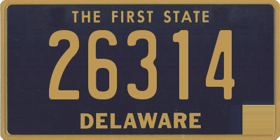 DE license plate 26314