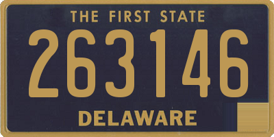 DE license plate 263146