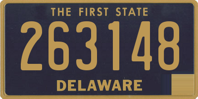 DE license plate 263148