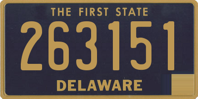 DE license plate 263151