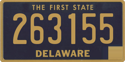 DE license plate 263155