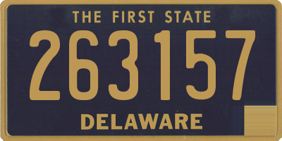 DE license plate 263157